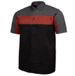 MMCC Men's Pit Stop Classic Mechanic Button Up Shirt - Dual Chest Pockets - Microfiber Panel - Rider Ready - MMC16010