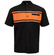 MMCC Men's Gear Head Classic Mechanic Button Up Shirt - Dual Chest Pockets - Microfiber Panel