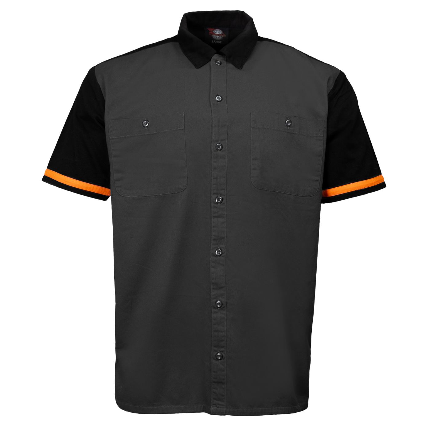 MMCC Men's Pit Line Mechanic Button Up Shirt - Dual Chest Pockets - Microfiber Panel - Rider Ready - MMC16023