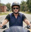 MMCC Men's Pit Line Mechanic Button Up Shirt - Dual Chest Pockets - Microfiber Panel - Rider Ready - MMC16026