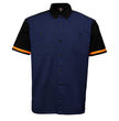 MMCC Men's Pit Line Mechanic Button Up Shirt - Dual Chest Pockets - Microfiber Panel - Rider Ready - MMC16026