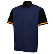 MMCC Men's Pit Line Mechanic Button Up Shirt - Dual Chest Pockets - Microfiber Panel - Rider Ready - MMC16026