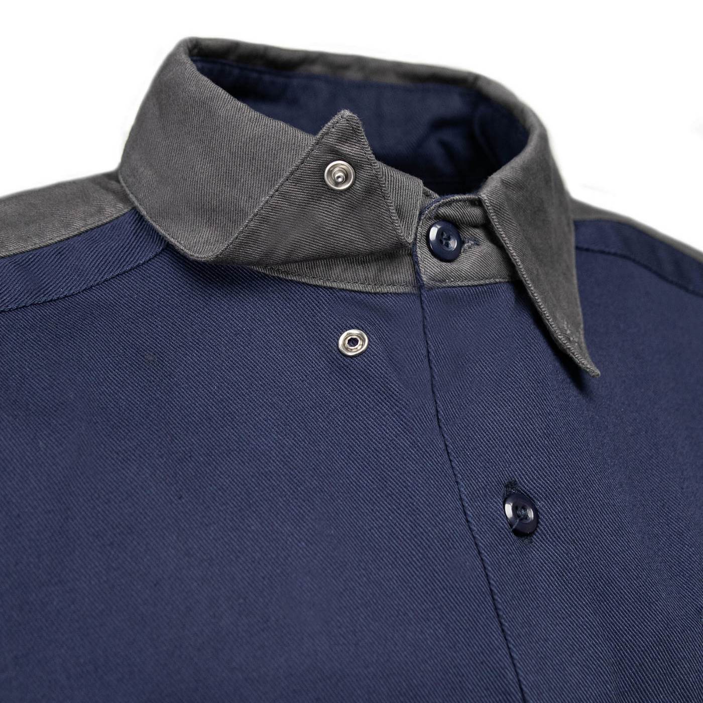 MMCC Men's Pit Line Mechanic Button Up Shirt - Dual Chest Pockets - Microfiber Panel - Rider Ready - MMC16027