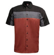 MMCC Men's Pit Line Mechanic Button Up Shirt - Dual Chest Pockets - Microfiber Panel - Rider Ready - MMC16028