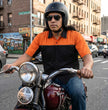 MMCC Men's Reveline Classic Mechanic Shirt - 100% Cotton - 2 Chest Zipper Pockets - Microfiber Panel