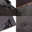 MMCC Men's Reveline Classic Mechanic Shirt - 100% Cotton - 2 Chest Zipper Pockets - Microfiber Panel