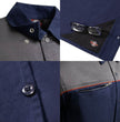 MMCC Men's Reveline Classic Mechanic Shirt - 100% Cotton - 2 Chest Zipper Pockets - Microfiber Panel