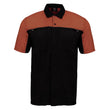 MMCC Men's Reveline Black Copper Grey Classic Mechanic Shirt - 100% Cotton w/ Microfiber Panel - MMC16033