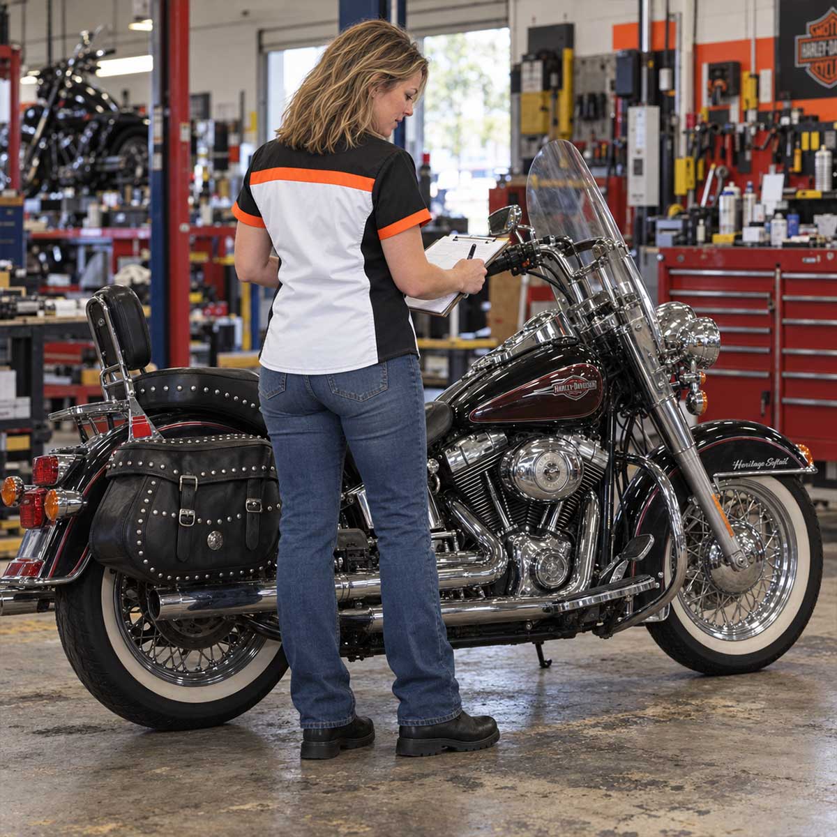 Milwaukee Motorcycle Clothing Co. Women's Lightweight Work Shirt