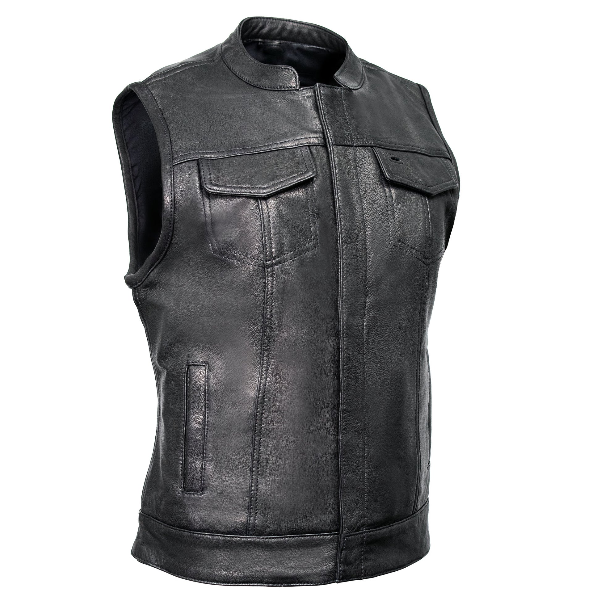 Milwaukee Motorcycle Clothing Co. Black Motorcycle Vest MMC40005