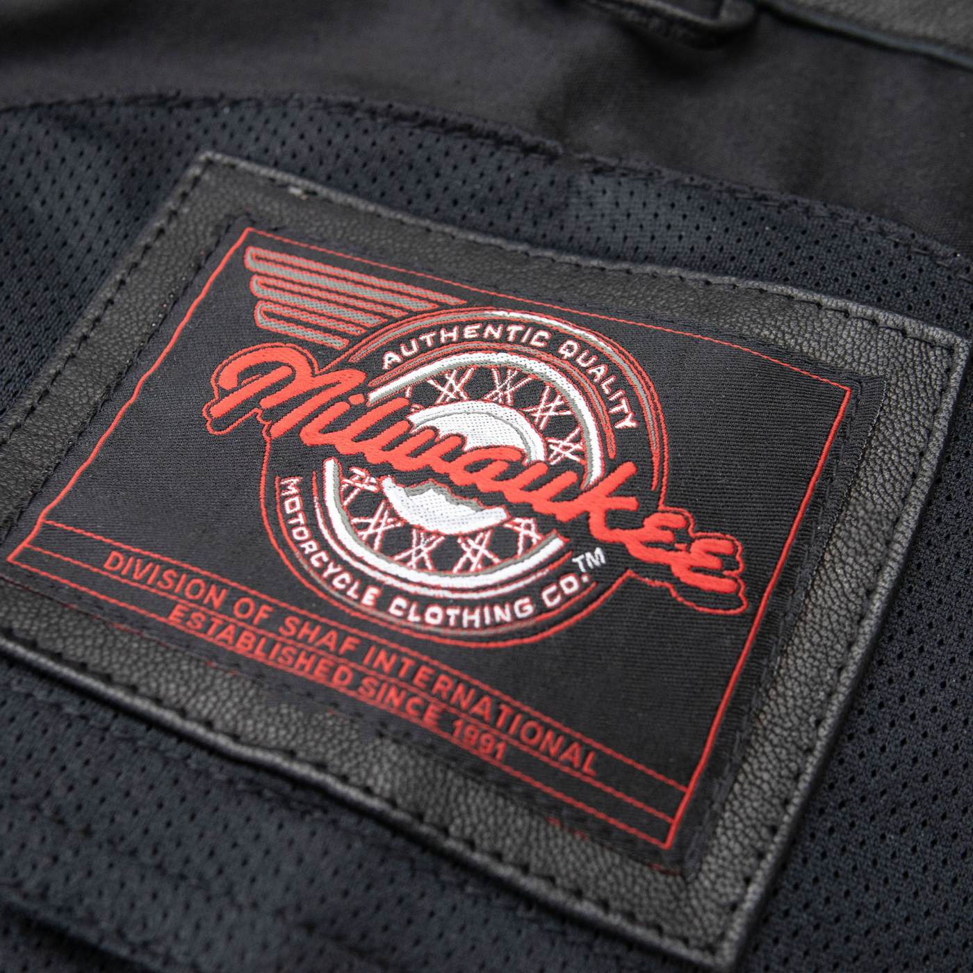 Milwaukee Motorcycle Clothing Co. Women's Girls-Club Black Leather Scooter Style Vest w/ Mandarin Collar MMC40005