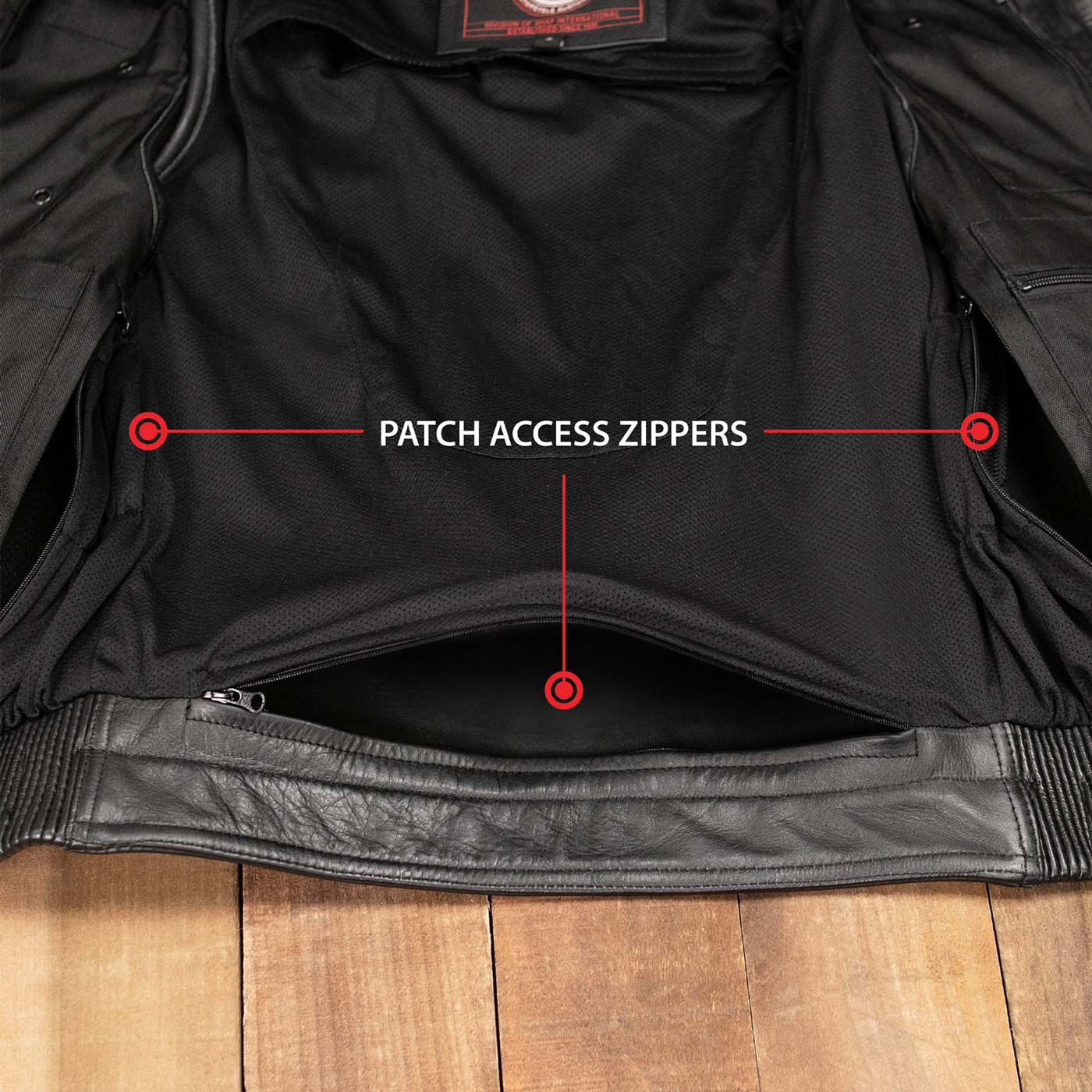 Milwaukee Motorcycle Clothing Co. Women's Rave Black Premium Leather Deep Neck Side Lace Vest MMC40000