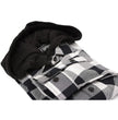 Milwaukee Leather MNG11629 Men's Long Sleeve Flannel Black and White Cotton Button Down Shirt w/ Hoodie
