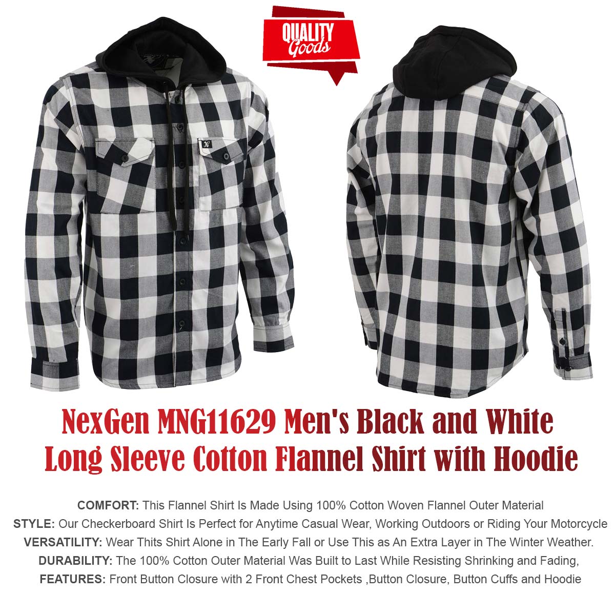 Men’s Box-2 Bundle Pack with Flannel Hoodie, Printed T-Shirt, Skull Cap and Face Mask