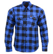 Milwaukee Leather Men’s Plaid Flannel Long Sleeve Shirt with Chest Pockets