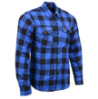 Milwaukee Leather Men’s Plaid Flannel Long Sleeve Shirt with Chest Pockets