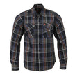 Milwaukee Leather MNG11637 Men's Black, Purple, Grey and Red Long Sleeve Cotton Flannel Shirt