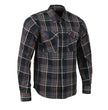 Milwaukee Leather MNG11637 Men's Black, Purple, Grey and Red Long Sleeve Cotton Flannel Shirt