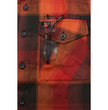Milwaukee Leather MNG11641 Men's Flannel Plaid Shirt Orange with Red and Black Long Sleeve Cotton Button Down Shirt
