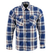 Milwaukee Leather Men’s Plaid Flannel Long Sleeve Shirt with Chest Pockets