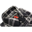 Milwaukee Leather MNG11646 Men's Flannel Plaid Shirt Black and White Long Sleeve Cotton Button Down Shirt
