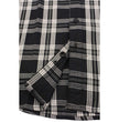 Milwaukee Leather MNG11646 Men's Flannel Plaid Shirt Black and White Long Sleeve Cotton Button Down Shirt