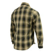 Milwaukee Leather MNG11649 Men's Grey with Black Long Sleeve Cotton Flannel Shirt
