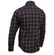 Milwaukee Leather MNG11651 Men's Black and Red Long Sleeve Cotton Flannel Shirt
