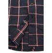 Milwaukee Leather MNG11651 Men's Black and Red Long Sleeve Cotton Flannel Shirt