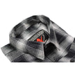 Milwaukee Leather MNG11654 Men's Black and White Long Sleeve Cotton Flannel Shirt