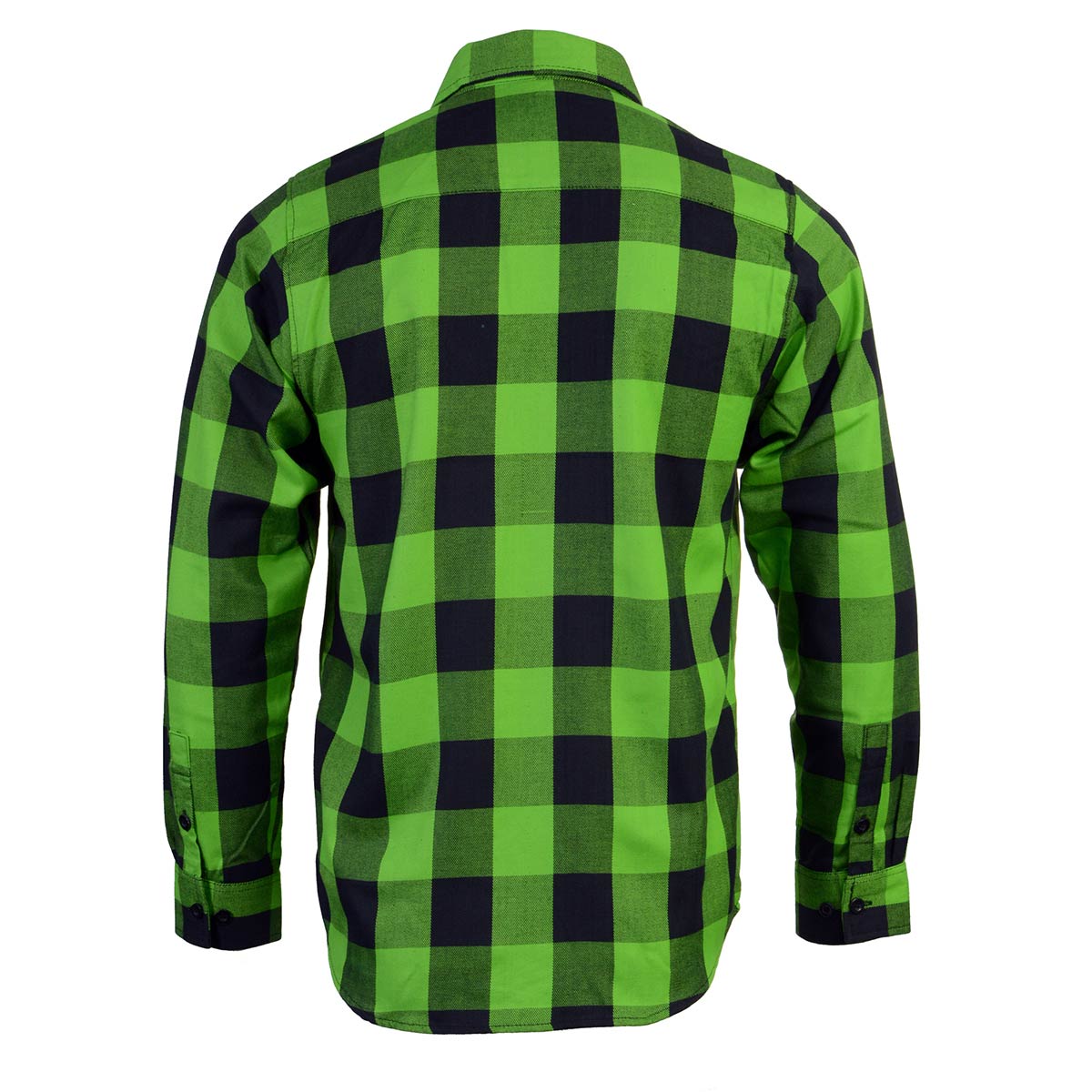 Milwaukee Leather Men's Plaid Flannel Long Sleeve Shirt with Chest