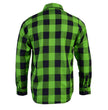 Milwaukee Leather Men’s Plaid Flannel Long Sleeve Shirt with Chest Pockets