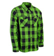 Milwaukee Leather Men’s Plaid Flannel Long Sleeve Shirt with Chest Pockets