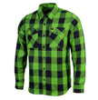 Milwaukee Leather Men’s Plaid Flannel Long Sleeve Shirt with Chest Pockets