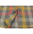 Milwaukee Leather MNG11661 Men's Gray and Red with Yellow Long Sleeve Cotton Flannel Shirt