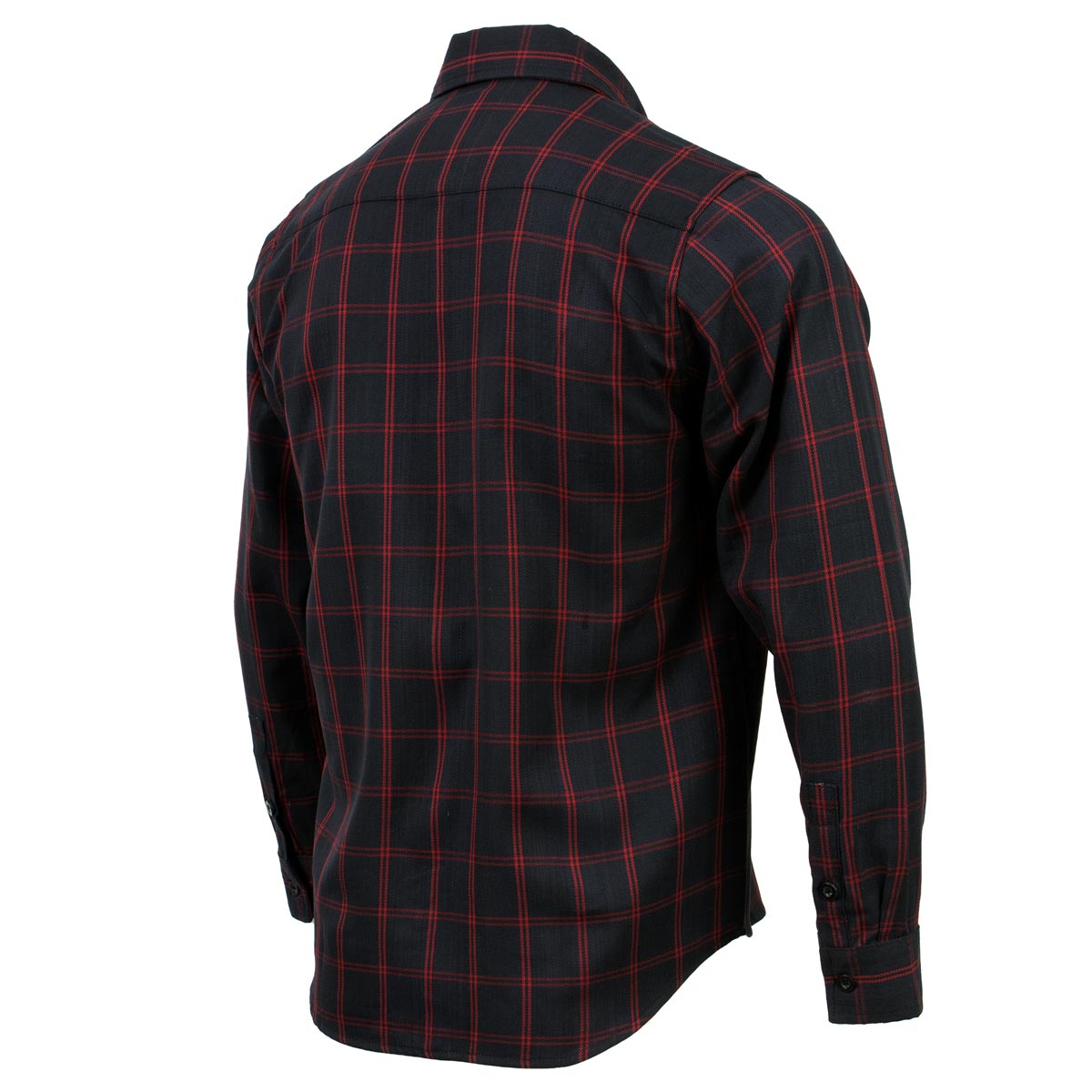 Milwaukee Leather MNG11665 Men's Black and Red Long Sleeve Cotton Flannel Shirt - Multi / Medium Milwaukee Leather MNG11665 Men's Black and Red Long Sleeve Cotton Flannel Shirt - Multi / Medium
