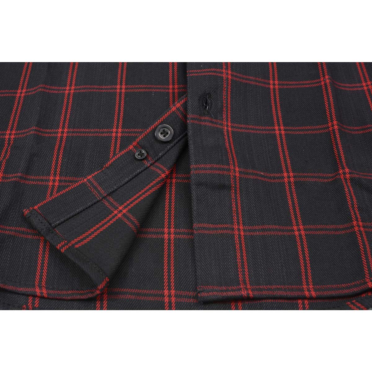 Milwaukee Leather MNG11665 Men's Black and Red Long Sleeve Cotton Flan Milwaukee Motorcycle Clothing Co Milwaukee Leather MNG11665 Men's Black and Red Long Sleeve Cotton Flan Milwaukee Motorcycle Clothing Co