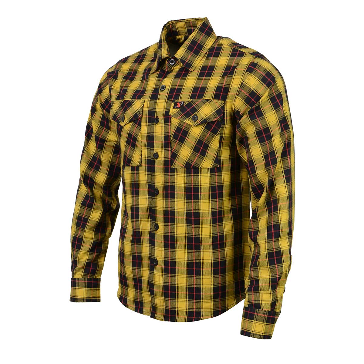Milwaukee Leather MNG11666 Men's Black and Red with Yellow Long