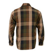 Milwaukee Leather MNG11667 Men's Brown and Beighe Long Sleeve Cotton Flannel Shirt