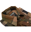 Milwaukee Leather MNG11667 Men's Brown and Beighe Long Sleeve Cotton Flannel Shirt