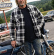 MMCC Men's Desperado Reversible Flannel Shirt - 100% Cotton Snap Front Plaid w/ Chest and Hand Pockets - MNG11804