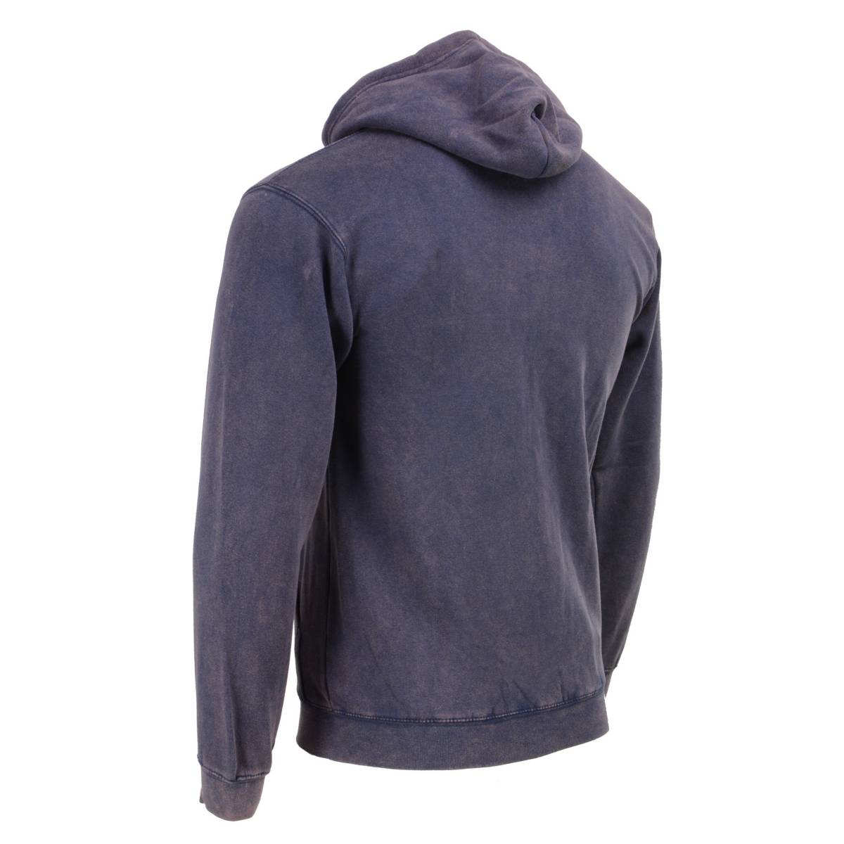 Milwaukee Leather MNG11688 Men's Navy and White Zipper Front Premium Cotton Hoodie