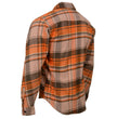 Milwaukee Leather  Men's 'Wild One' Brown/Orange Long Sleeve 10.5-Oz Heavy Duty-Cotton Flannel Shirt MNG11701