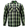 MMCC Men's 'Sidewinder' Reversible Flannel Shirt - 100% Cotton Snap Front Plaid w/ Chest and Hand Pockets - MNG11801