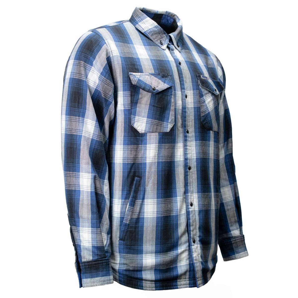 MMCC Men's 'Maverick' Reversible Flannel Shirt - 100% Cotton Snap