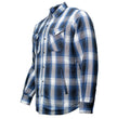 MMCC Men's 'Maverick' Reversible Flannel Shirt - 100% Cotton Snap Front Plaid w/ Chest and Hand Pockets - MNG11802