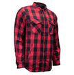 MMCC Men's Ricochet Reversible Flannel Shirt - 100% Cotton Snap Front Plaid w/ Chest and Hand Pockets - MNG11803