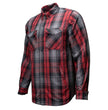 MMCC Men's Ricochet Reversible Flannel Shirt - 100% Cotton Snap Front Plaid w/ Chest and Hand Pockets - MNG11803