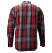 MMCC Men's Ricochet Reversible Flannel Shirt - 100% Cotton Snap Front Plaid w/ Chest and Hand Pockets - MNG11803