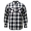 MMCC Men's Desperado Reversible Flannel Shirt - 100% Cotton Snap Front Plaid w/ Chest and Hand Pockets - MNG11804